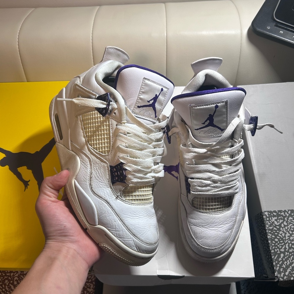 Jordan 4 metallic purples
